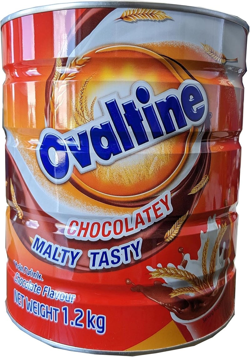 Ovaltine Malt Chocolate Beverage Mix Drink - 1200 Gram Large Tin from Thailand - Image 1