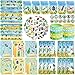 LSJDEER 122PCS Insect Bug Party Favors Set 50 Stickers 12 Assemble Stickers 12 Button Badges 12 Mini Notepads 12 Slap Bracelets 12 Rubber Bracelets 12 Goodie Bags for Garden Reptile Party Supplies - Image 2