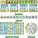 LSJDEER 122PCS Insect Bug Party Favors Set 50 Stickers 12 Assemble Stickers 12 Button Badges 12 Mini Notepads 12 Slap Bracelets 12 Rubber Bracelets 12 Goodie Bags for Garden Reptile Party Supplies - Image 4