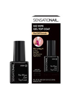 SensatioNail Peel Off Formula Gel Nail Top Coat Refill, 0.25 Fl Oz, Clear  - Image 1