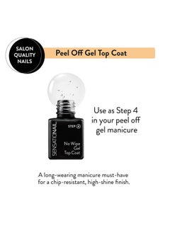SensatioNail Peel Off Formula Gel Nail Top Coat Refill, 0.25 Fl Oz, Clear  - Image 2