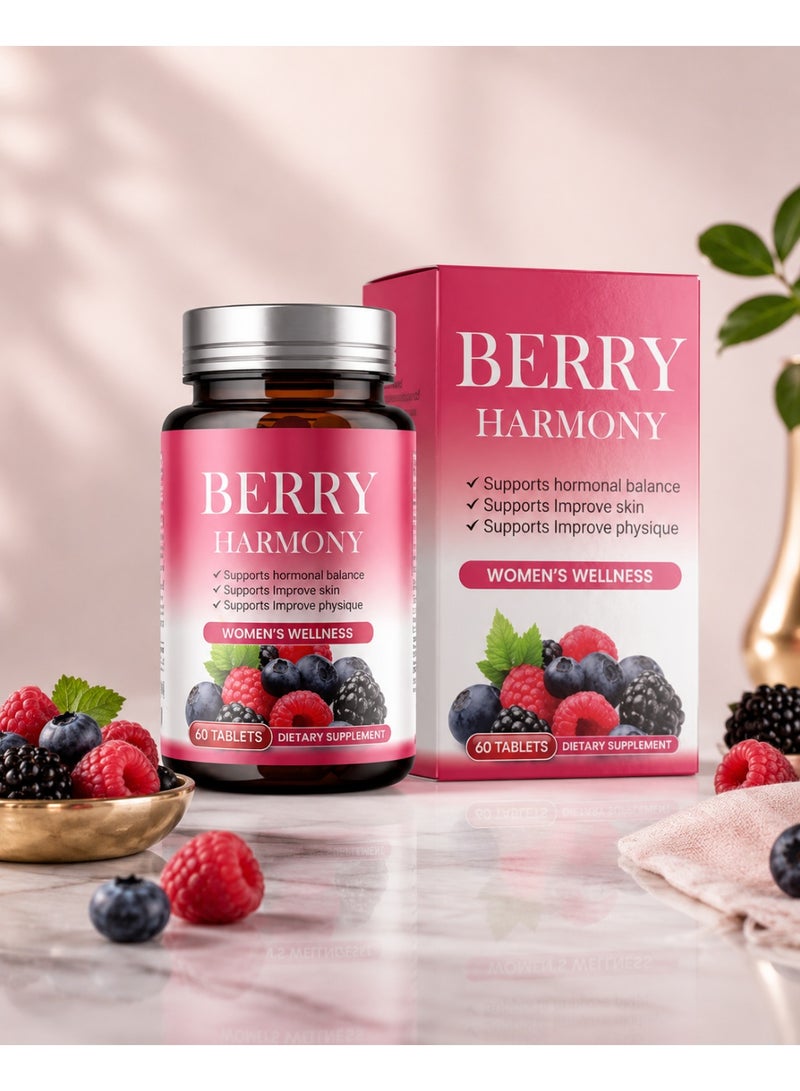 Berry Harmony Women’s Wellness Dietary Supplement, 60 Tablets - Image 1