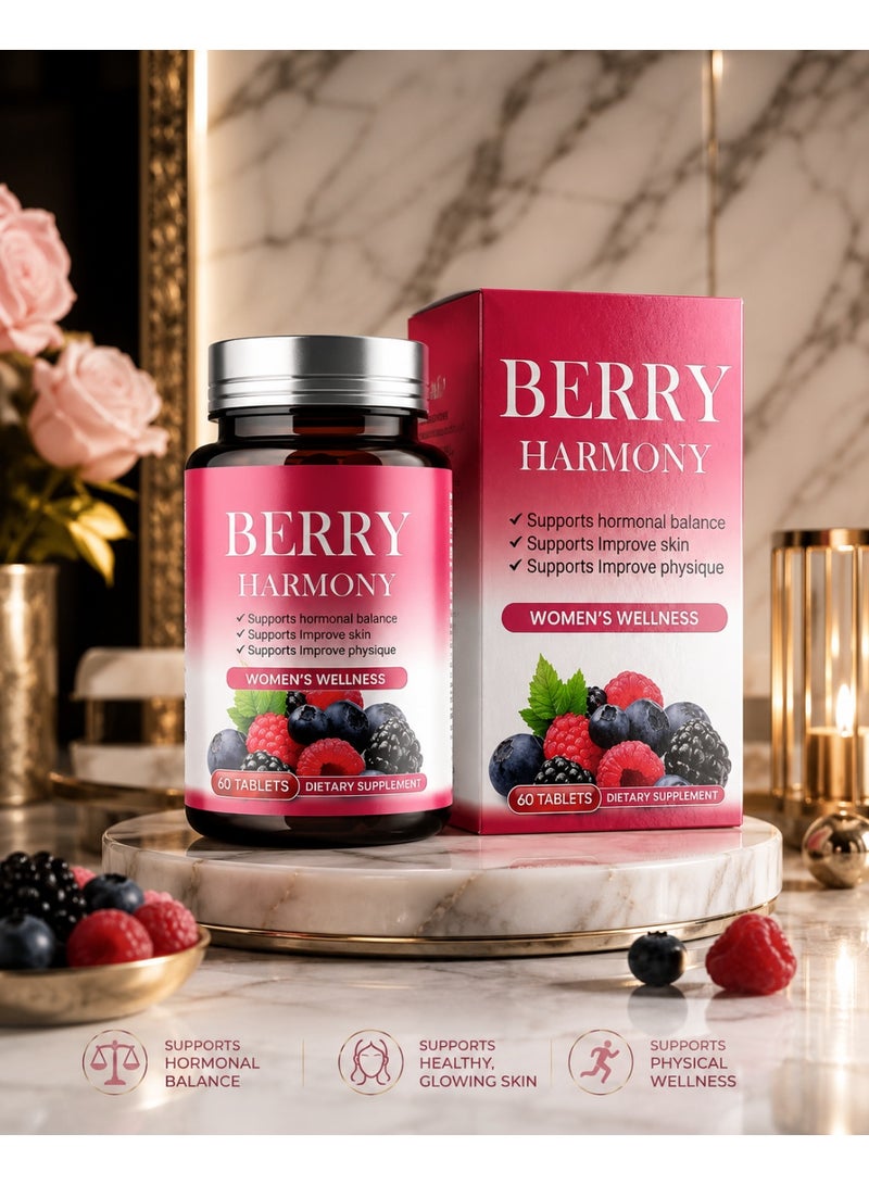 Berry Harmony Women’s Wellness Dietary Supplement, 60 Tablets - Image 3