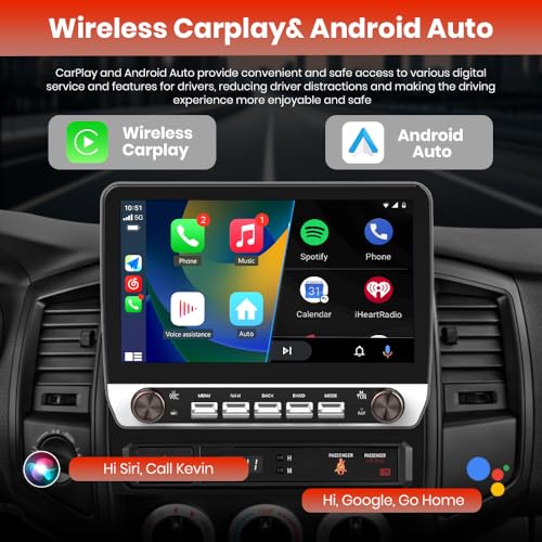 AWESAFE 10" for Toyota Tacoma Radio Upgrade 2005-2015, Touch Screen Tacoma Radio Android 13 Head Unit with Wireless CarPlay/Android Auto/AM/FM/DSP-2GB+64GB - Image 4