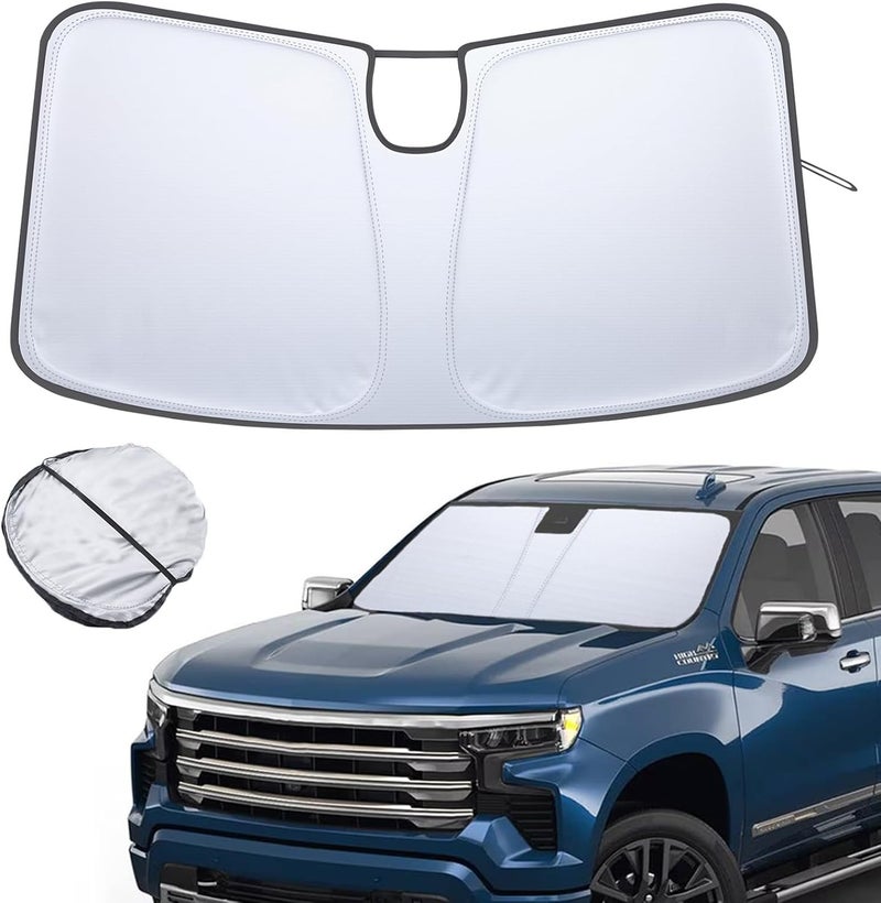 TOPINSTALL Foldable Sunshade for Chevy Silverado/GMC Sierra - Image 1