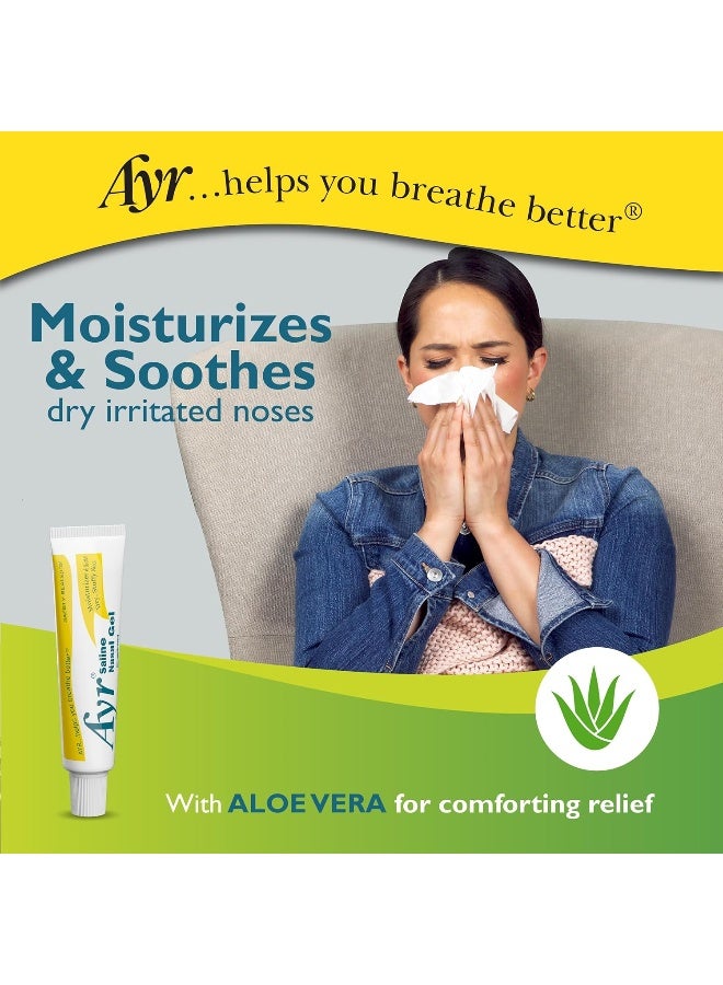آير جل الأنف الملحي مع الألوة المهدئة، أنبوب 0.5 أونصة - Image 2