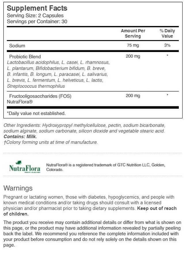 Vitacost Brand Vitacost Probiotic 15-35 - 35 Billion CFU** - 60 Vegetarian Capsules - Image 3