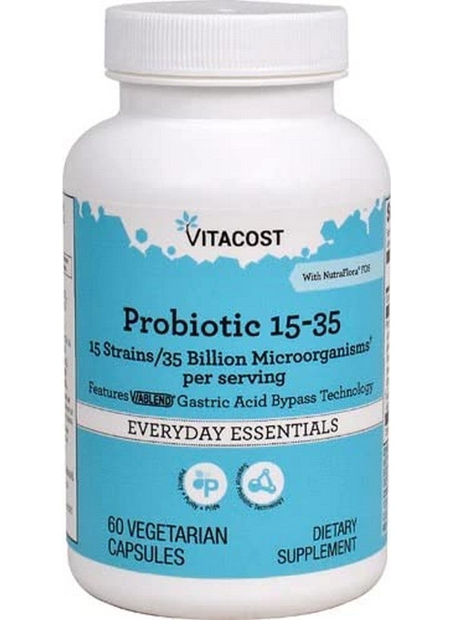 Vitacost Brand Vitacost Probiotic 15-35 - 35 Billion CFU** - 60 Vegetarian Capsules - Image 2