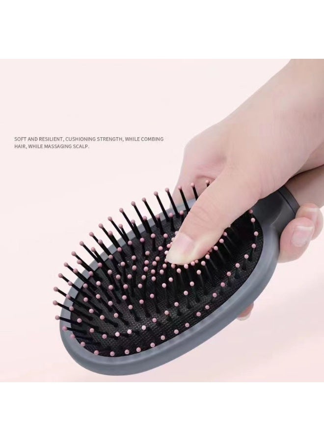 3-Piece Professional Hair Brush Set – Round Brush, Paddle Cushion Brush, and Vent Brush for Fast Drying, Detangling, and Smoothing – Suitable for All Hair Types - Image 5