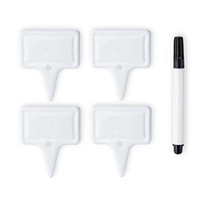 True Tag Ceramic Cheese Board Labels, Cheese Markers, Charcuterie Accessories, Hosting Essentials for Birthday, Wedding, Wine Parties, Set of 4, White - Image 3