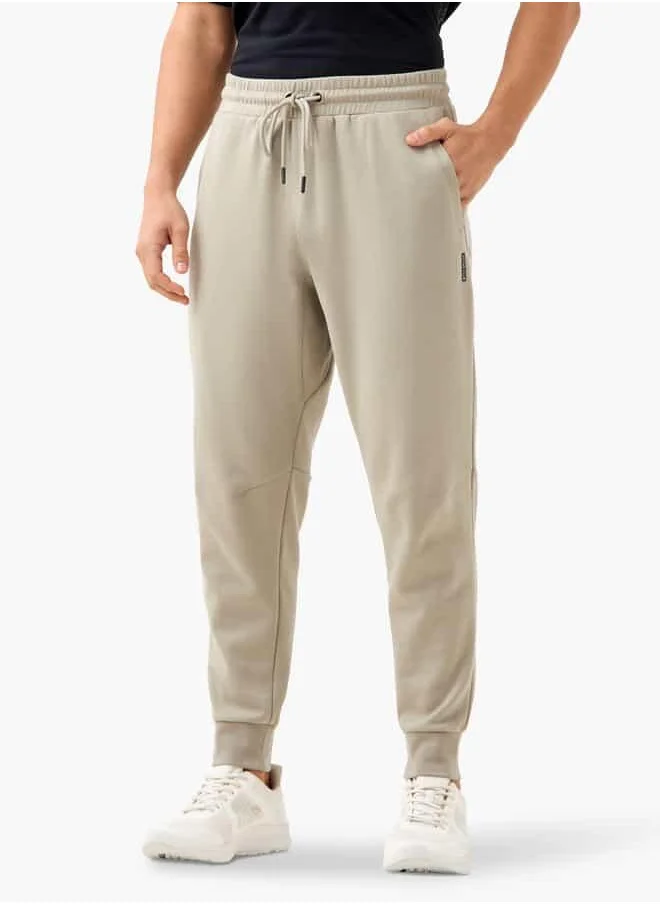 ADOT by Splash Panelled Joggers with Drawstring Closure and Pockets