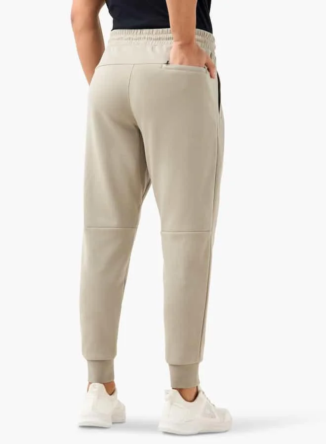 ADOT by Splash Panelled Joggers with Drawstring Closure and Pockets