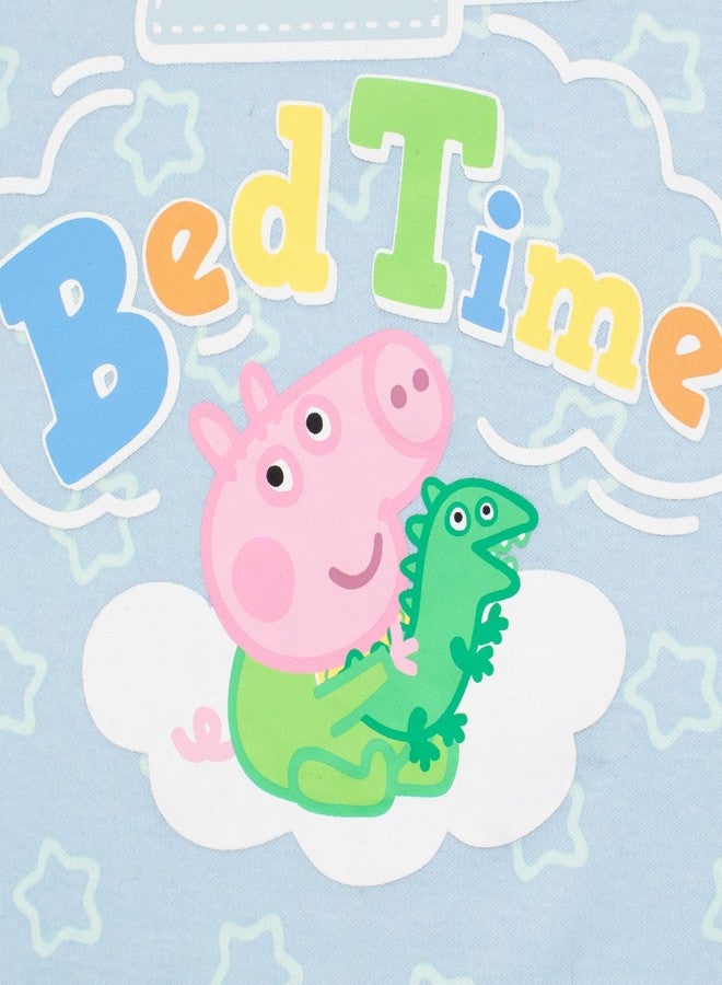 Peppa Pig Baby Boys George Pig Footies Blue 0-3 M - Image 2