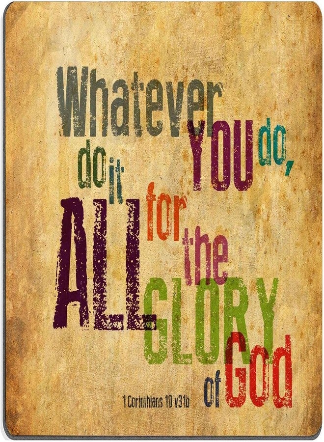 Ergonflow Christian Bible Verse Mouse Pad, Whatever You do,do it All for The Glory of God.1Corinthlans 10 v31b, Mousepad Custom Freely Cloth Cover 9.84 - Image 1