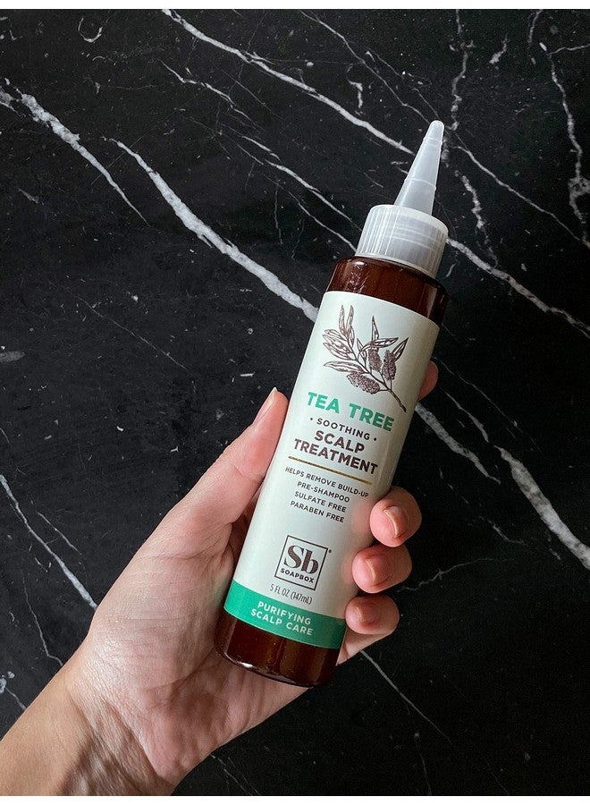 سوب بوكس علاج فروة الرأس من Soapbox، علاج مهدئ بزيت شجرة الشاي وحمض الهيالورونيك لتهدئة فروة الرأس المتهيجة والحكة والحساسة وترطيب الشعر، نباتي، خالي من القسوة، خالٍ من البارابين والغلوتين والكبريتات، 5 أونصة - Image 5