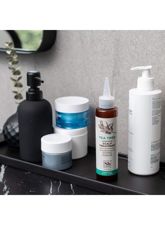 سوب بوكس علاج فروة الرأس من Soapbox، علاج مهدئ بزيت شجرة الشاي وحمض الهيالورونيك لتهدئة فروة الرأس المتهيجة والحكة والحساسة وترطيب الشعر، نباتي، خالي من القسوة، خالٍ من البارابين والغلوتين والكبريتات، 5 أونصة - Image 4