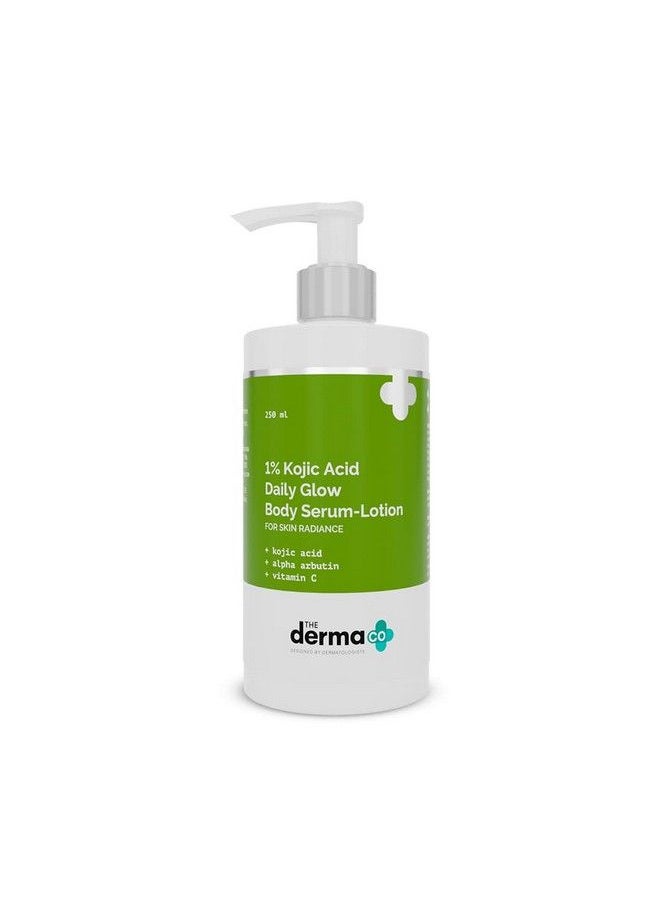 THE derma Co لوشن مصل الجسم بحمض الكوجيك 1% للتوهج اليومي لإشراق البشرة 250 مل  - Image 1