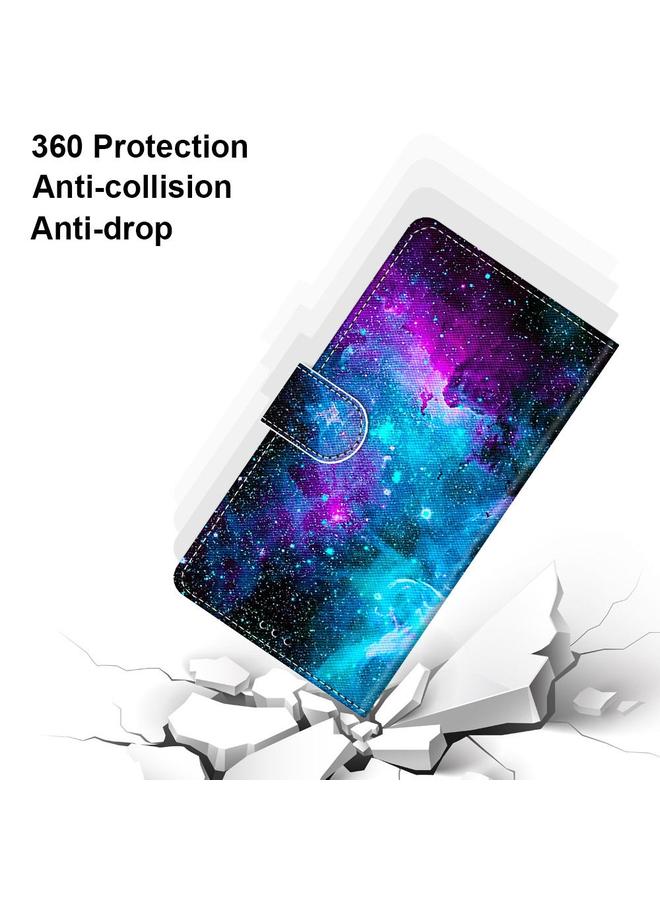 Zaboon Case For Huawei P20 Pro Coloured Drawing Cross Texture Horizontal Flip PU Leather Case with Holder & Card Slots & Wallet & Lanyard - Image 5