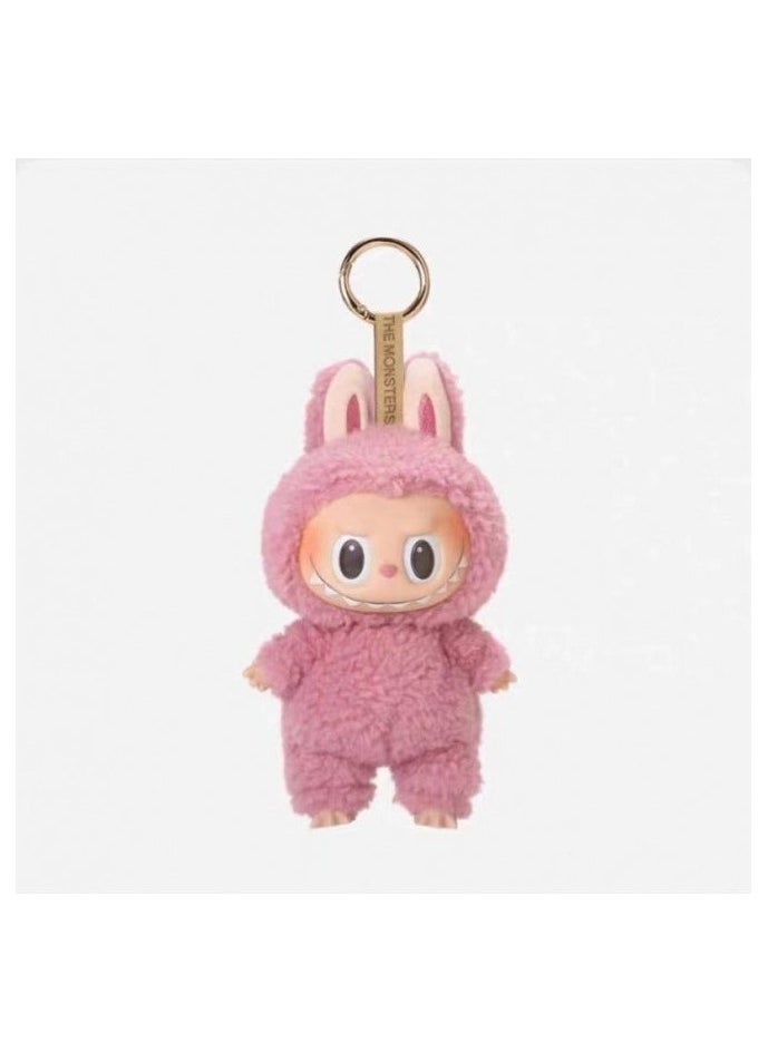 LABUBU Labubu Generation Of The Motherland Macarons Bubble Series Fun Blind Box Vinyl Face Plush Doll-Color:Pink-Height:15cm