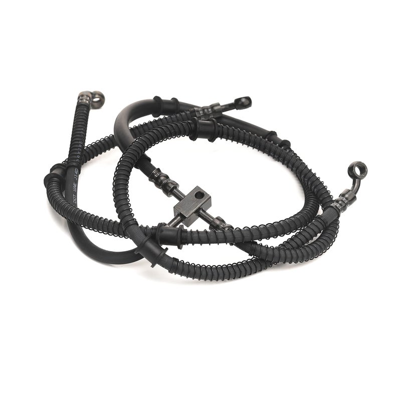 Chikia Hisun Front Hydraulic Brake Line Oil Hose Kit Compatible For Hisun 500 700Massimo MSU500 700BenncheColeman UT500 700Axis 500 700