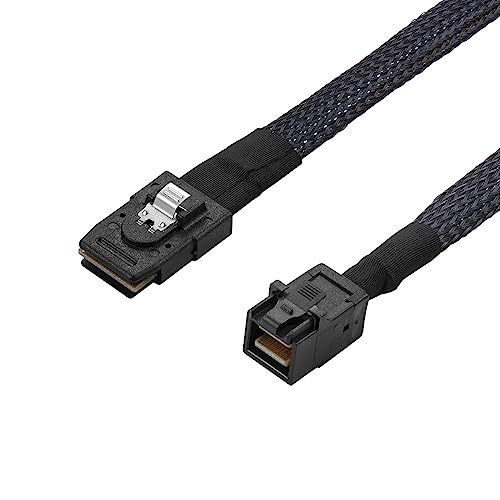 Heretom Internal Mini SAS HD Cable - SFF-8643 to SFF-8087, 3.3ft (1M), Compatible with RAID or PCI Express Controller - Image 1