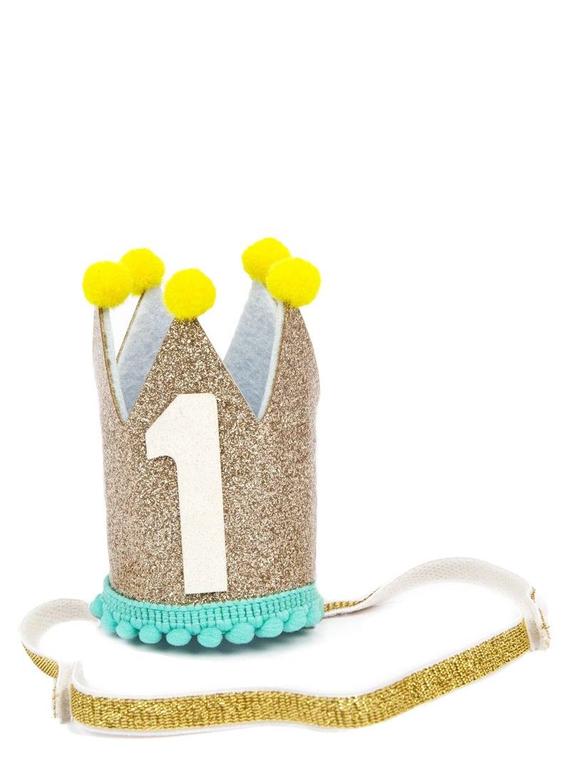 Talking Tables 1st Birthday Gold Crown  - Image 1
