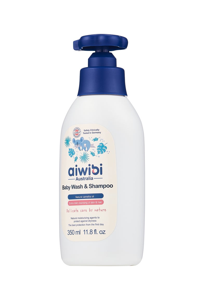 aiwibi Baby Wash & Shampoo with Natural Camellia Oil 350ML - Image 3