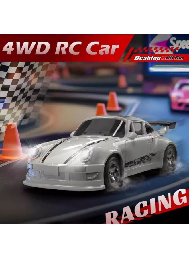 1:64 Mini RC Remote Control Car High-speed Four-wheel Drive Drift Racing Desktop Car Model Children Boy Birthday Gift-Colour: Bmw/retro Blue - Image 4