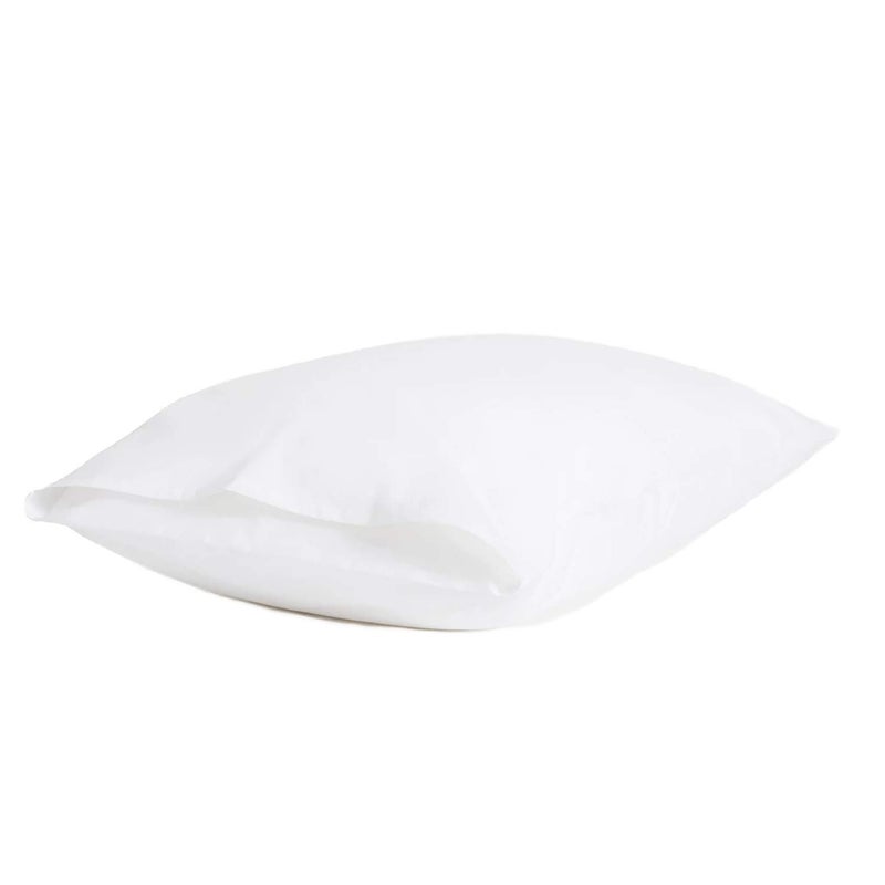 Brooklinen Luxury Sateen Pillowcases - Set of 2  Standard Size in White - 100% Long Staple Cotton with Envelope Closure - Image 3