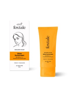 foxtale Vitamin C & Niacinamide Glow Sunscreen Spf 50 Pa++++, Lightweight, Fast Absorbing, Uva And Uvb Filters, Prevents Tanning, No White Cast, Non-Greasy, For Men&Women, All Skin Types - 50 Ml  - Image 1
