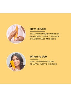 foxtale Vitamin C & Niacinamide Glow Sunscreen Spf 50 Pa++++, Lightweight, Fast Absorbing, Uva And Uvb Filters, Prevents Tanning, No White Cast, Non-Greasy, For Men&Women, All Skin Types - 50 Ml  - Image 5