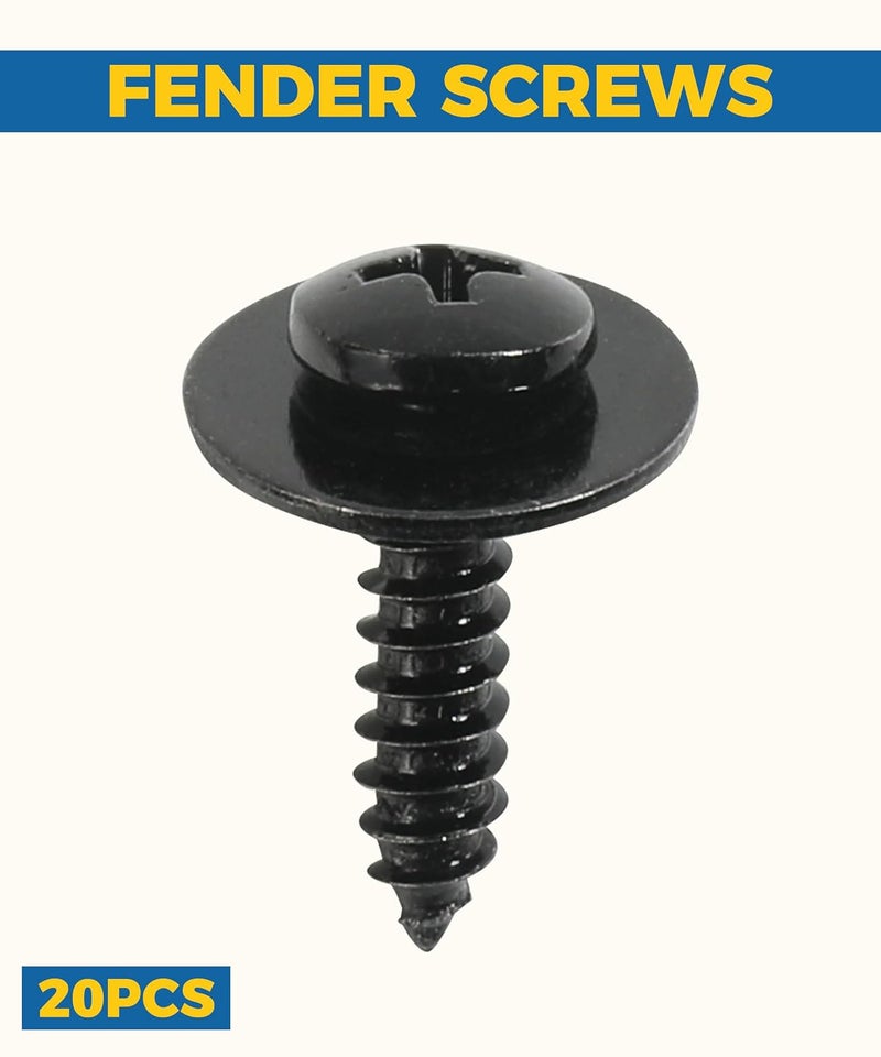 UBOG 20PCS Automotive Screws,Fender Liner Screws,Car Accessories Bumper Screws,Splash Shield Screws,Bumper Cover Fender Liner Screw,Auto Body Fender Screws Bolt Fasteners,Replace #990114SE0000 Longevity upgraded craftsmanship - Image 2