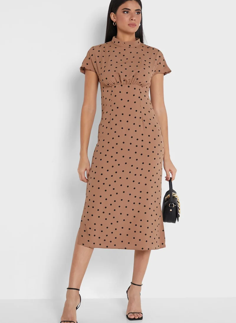DEBENHAMS Side Split Printed Dress