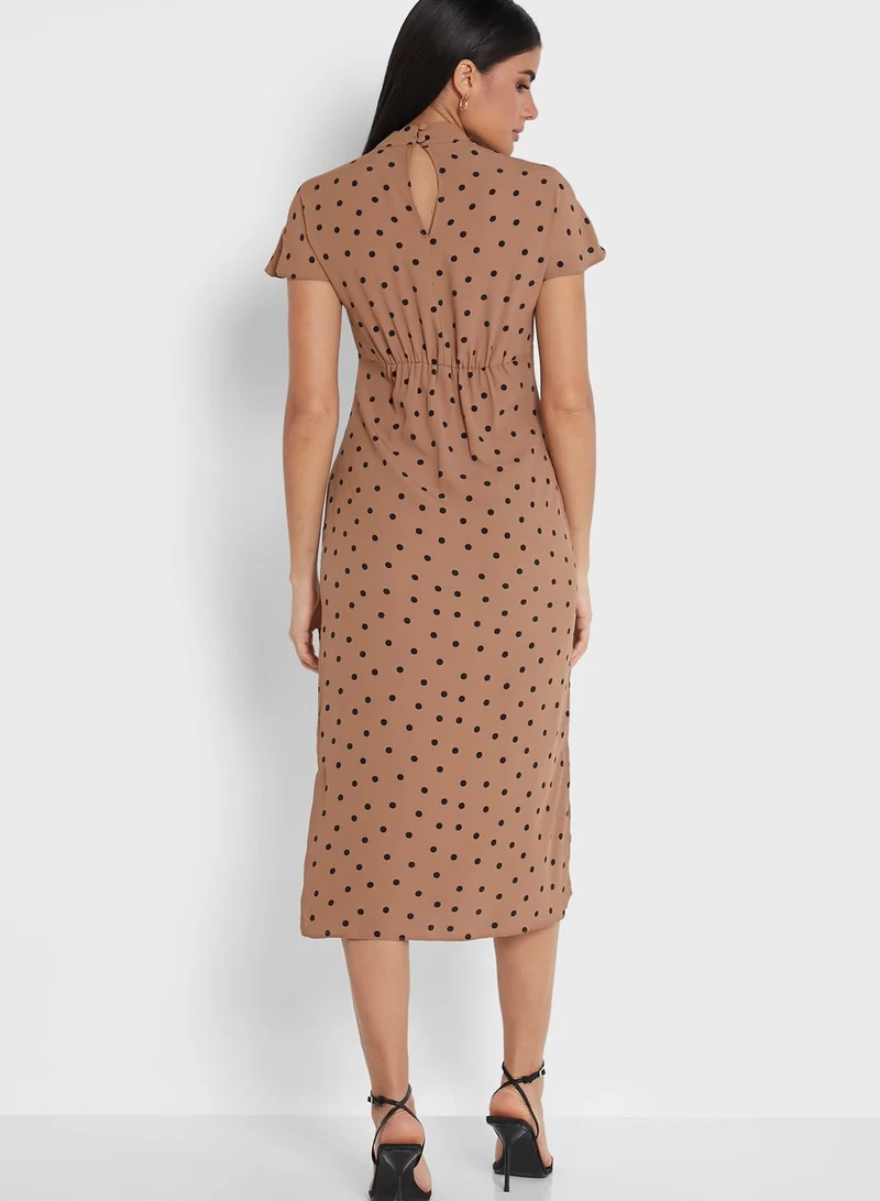 DEBENHAMS Side Split Printed Dress