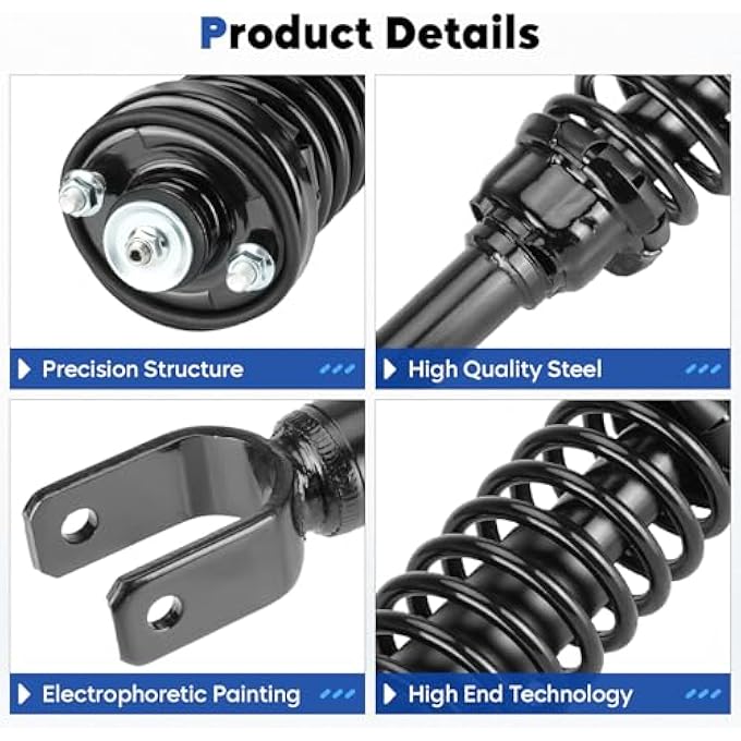 TadaMark Rear Shock Absorber Struts Assembly WCoil Spring Fit For Honda Civic 19962000 For Acura El 19972000 Replace For 171292 2Pcs - Image 3