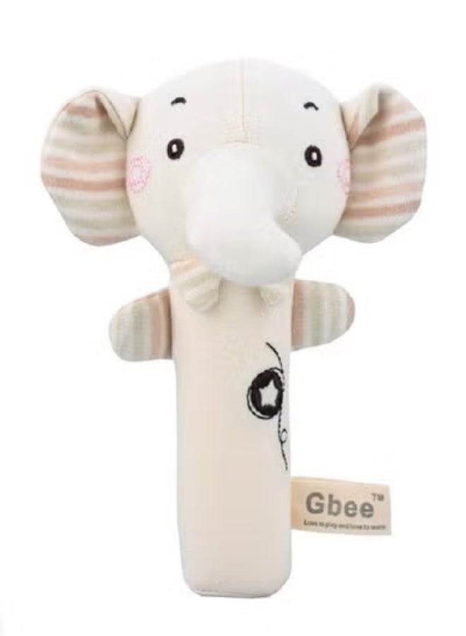 جبيه طقم ألعاب خشخيشات من القطن العضوي مصنوع من مواد عالية الجودة للأطفال، ألعاب تعليمية للأطفال الرضع - Image 1