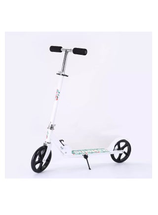 Foldable Adult Kick Scooter - Lightweight, Height-Adjustable Handlebars, Anti-Skid Wheels, Powerful Brakes - Portable Scooter for Urban Commuting, Supports Up to 100KG(White) - pzsku/ZCFFAB836A6BB63D8062BZ/45/1750650001/0fadba86-4f2d-4de8-8e93-57a64c4ee57f