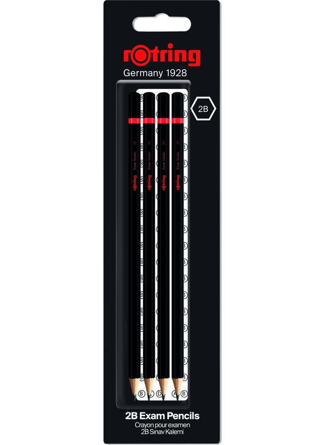Rotring Blister 2B Exam Pencil Set of 4  - Image 1