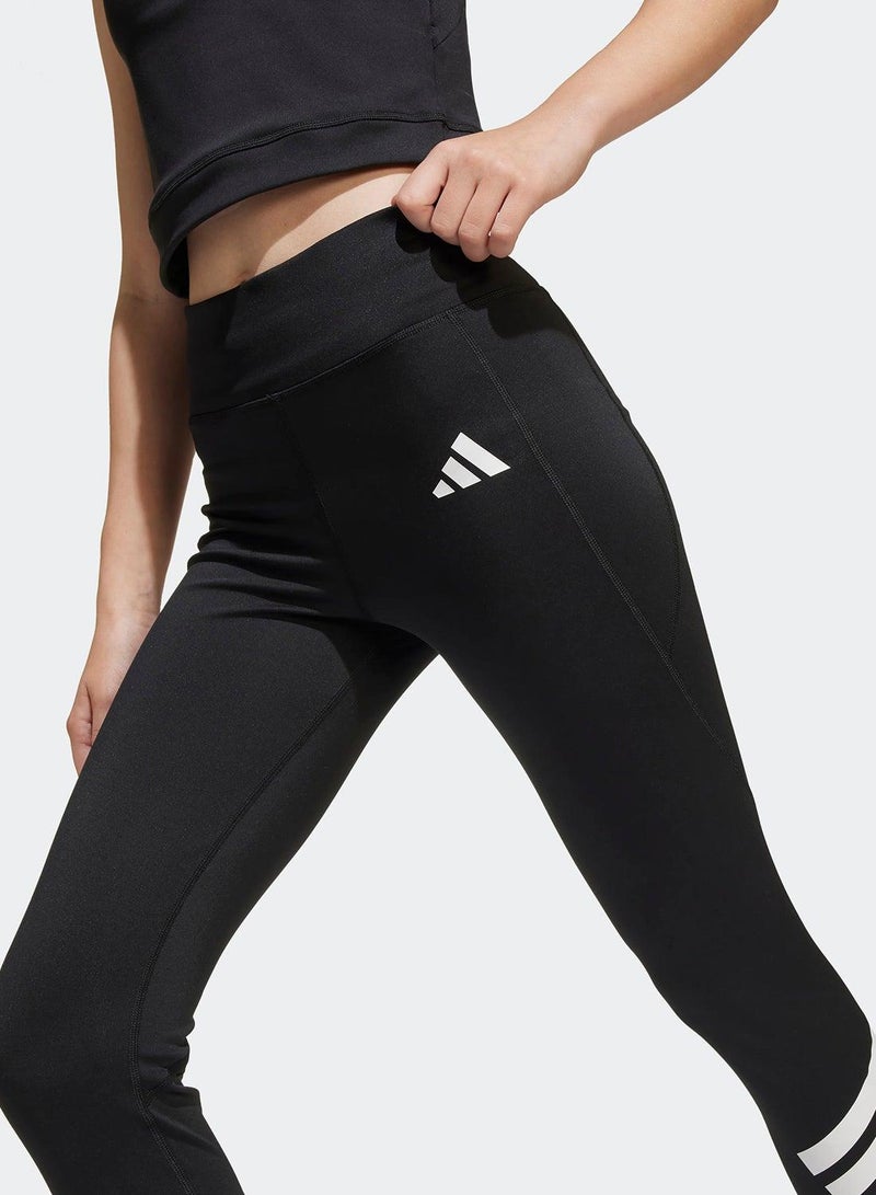 adidas جوارب ضيقة للأطفال بلون أسود - Image 3