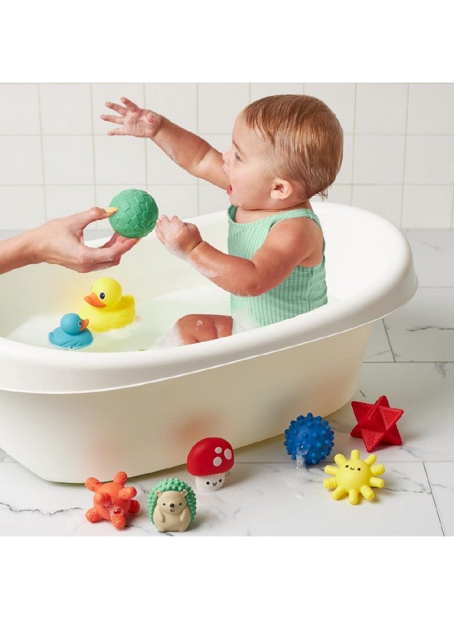 Itzy Ritzy 10-Piece Water Bath Toys Gift Set - Soft, Squeezable Multicolor Sensory Toy Set for Motor Skills, Imaginative Play, and Fun Bathtime Activities - Image 3