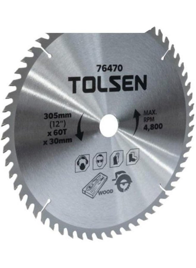 Tolsen Tct Saw Blade 305Mm (12") X 60T X 30Mm