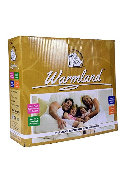 Warmland Warmland Polyester 500 TC Electric Double Bed Warmer Blue 152x152 cm with 5 Year Replacement Warranty  - Image 5