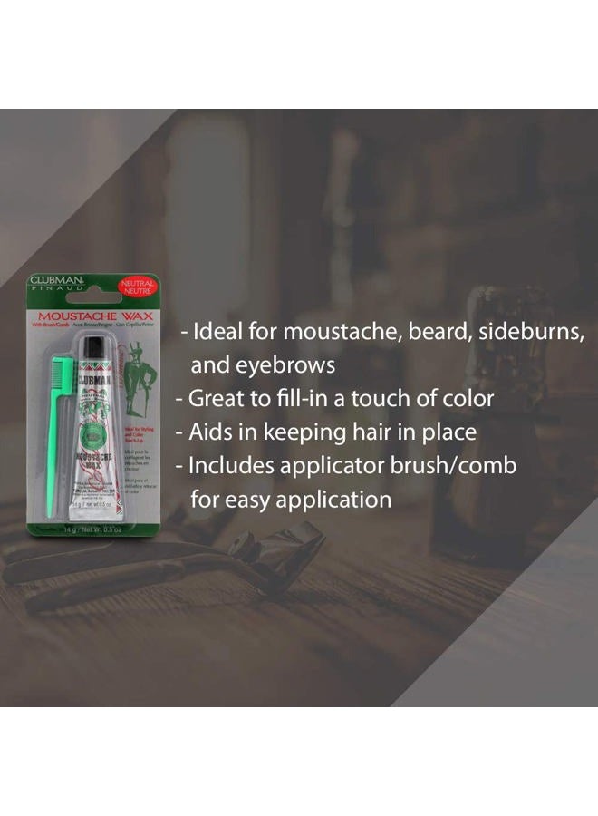 Clubman شمع الشارب محايد 0.50 أونصة (عبوة من 7) - Image 2