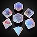 UDIXI Prism Glass Dice Set 7PCS Frosted Rainbow Glass Dice for RPG Tabletop Games Sandblasted Prism - Image 4