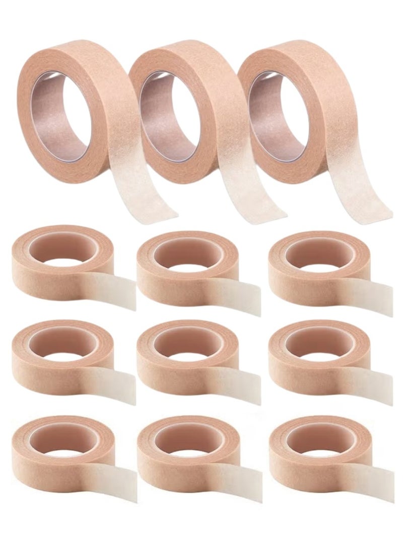 RTYY 12 لفة من شريط الجلد المرن القابل للتنفس، شريط مسام دقيق، شريط ورقي طبي، ضمادات إسعافات أولية ذاتية اللصق للجروح والإصابات والتورم الرياضي - Image 1