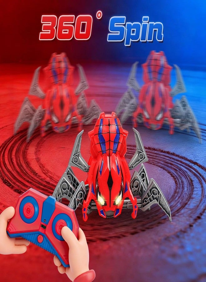 لعبة العنكبوت التي تعمل بجهاز تحكم عن بعد من بومكا للأولاد من 4 إلى 6 سنوات، مزودة بعيون مضيئة، وأرجل متحركة، وسرعة عالية، ودوران 360 درجة، قابلة لإعادة الشحن، مناسبة للأطفال من عمر 3-4 و6-8 سنوات. هدية مثالية لحفلات أعياد الميلاد والكريسماس. - Image 4