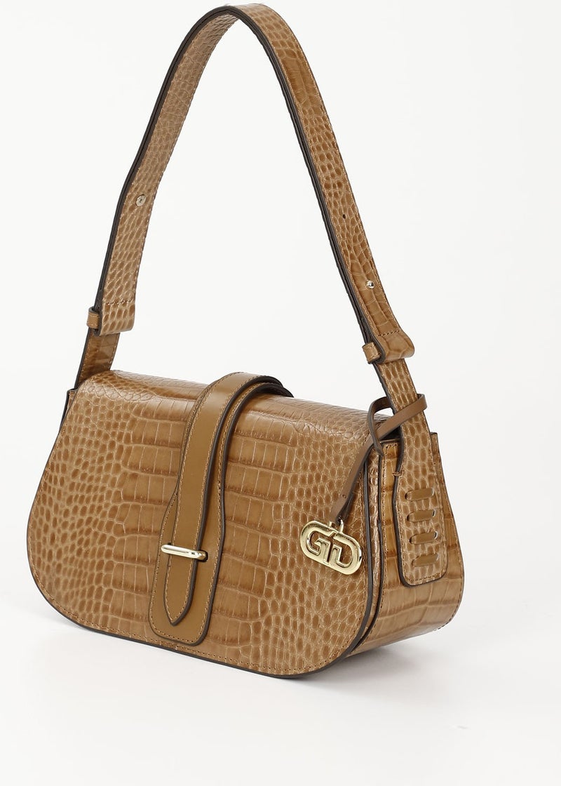 Gönderi(r) Gön Platinum Genuine Leather Small Size Women's Shoulder Bag K8381  - Image 4