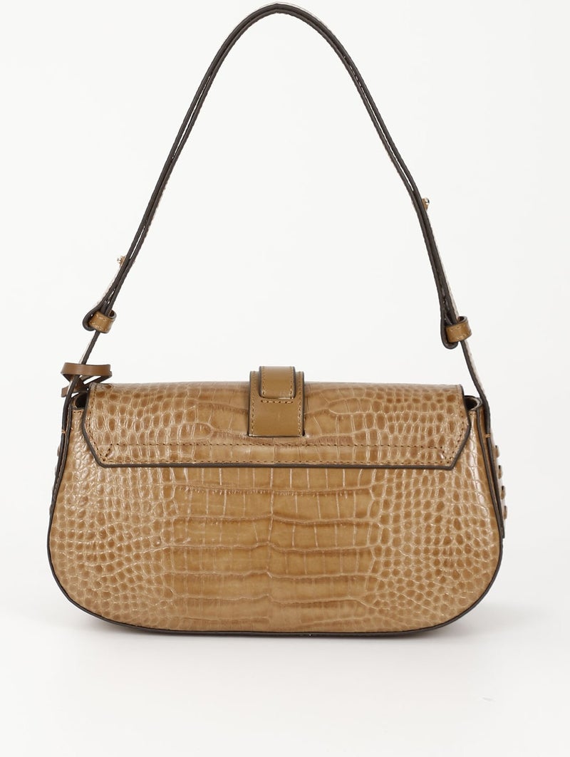 Gönderi(r) Gön Platinum Genuine Leather Small Size Women's Shoulder Bag K8381  - Image 5