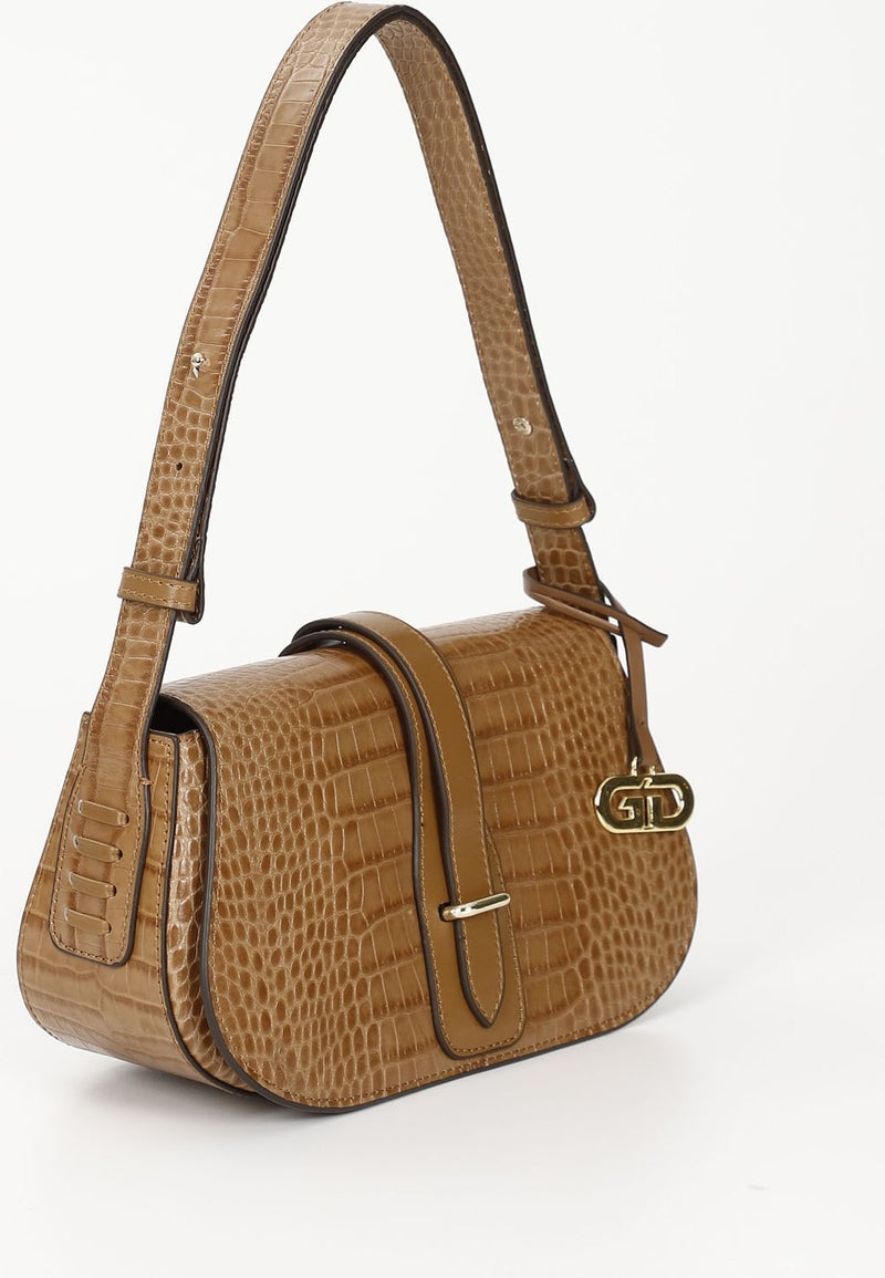 Gönderi(r) Gön Platinum Genuine Leather Small Size Women's Shoulder Bag K8381  - Image 3