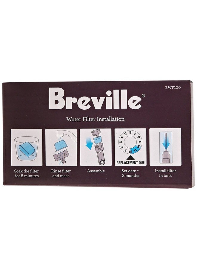 Breville فلاتر الفحم البديلة لجهاز تحضير القهوة بريفيل BWF100 لكوب واحد أبيض - Image 5